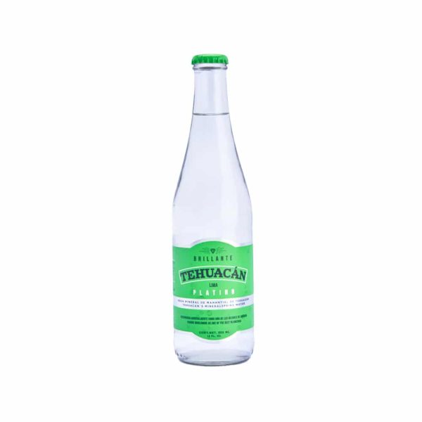 Agua Mineral Lima Vidrio 355 ml Tehuacán