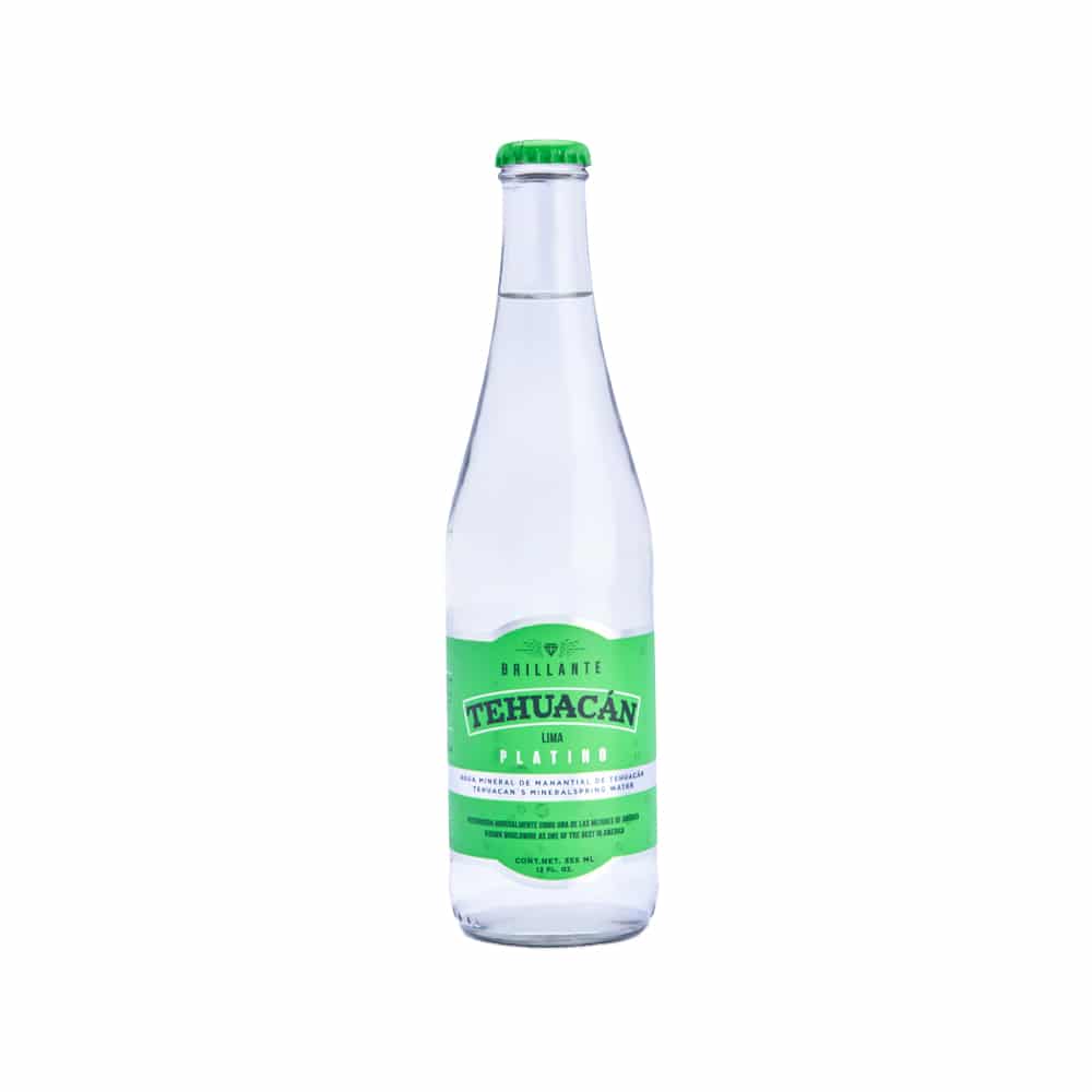 Agua Mineral Lima Vidrio 355 ml Tehuacán